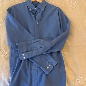 Banana Republic Men's Deep Blue Casual Shirt